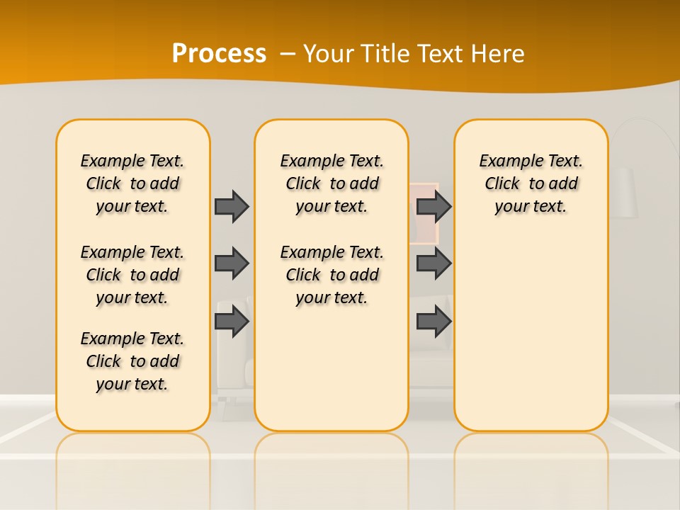 Living Room White PowerPoint Template
