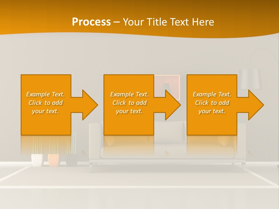 Living Room White PowerPoint Template