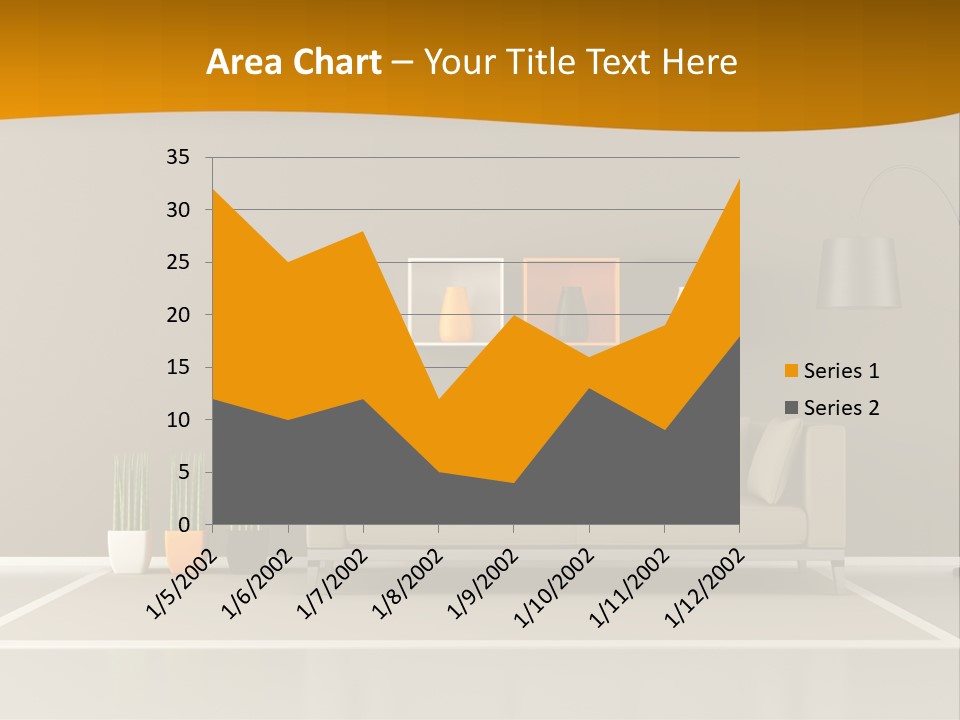 Living Room White PowerPoint Template