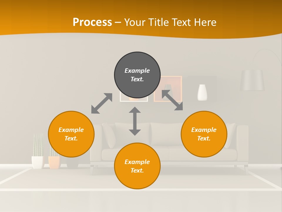 Living Room White PowerPoint Template