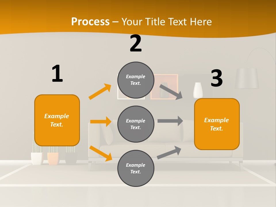 Living Room White PowerPoint Template