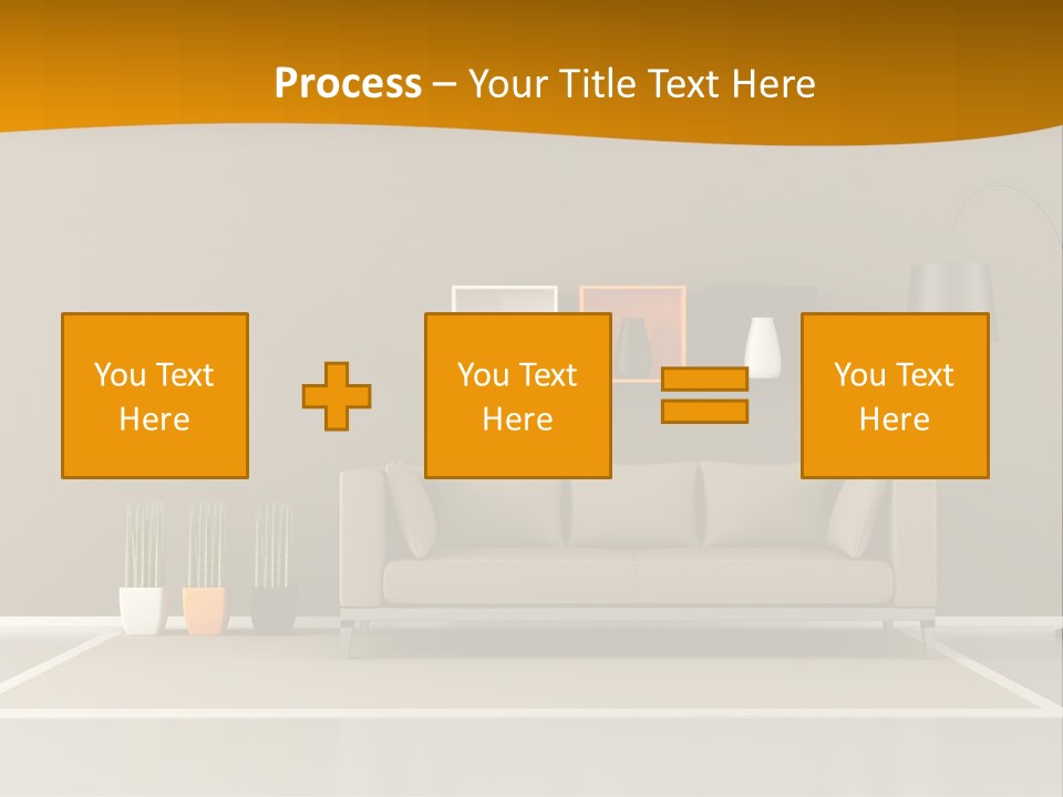 Living Room White PowerPoint Template