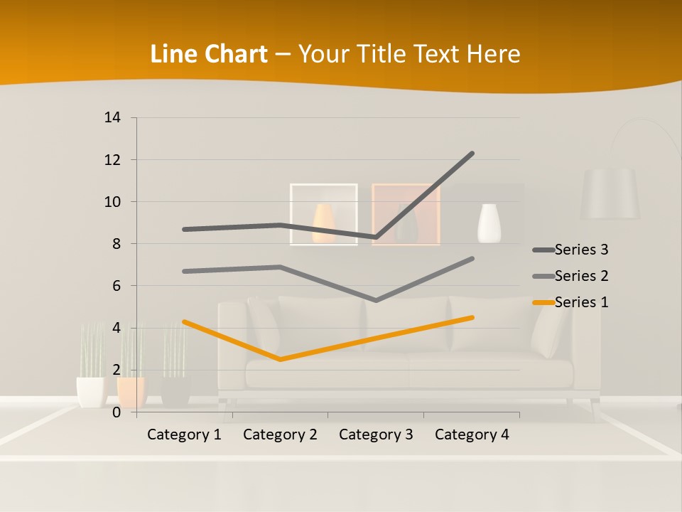 Living Room White PowerPoint Template