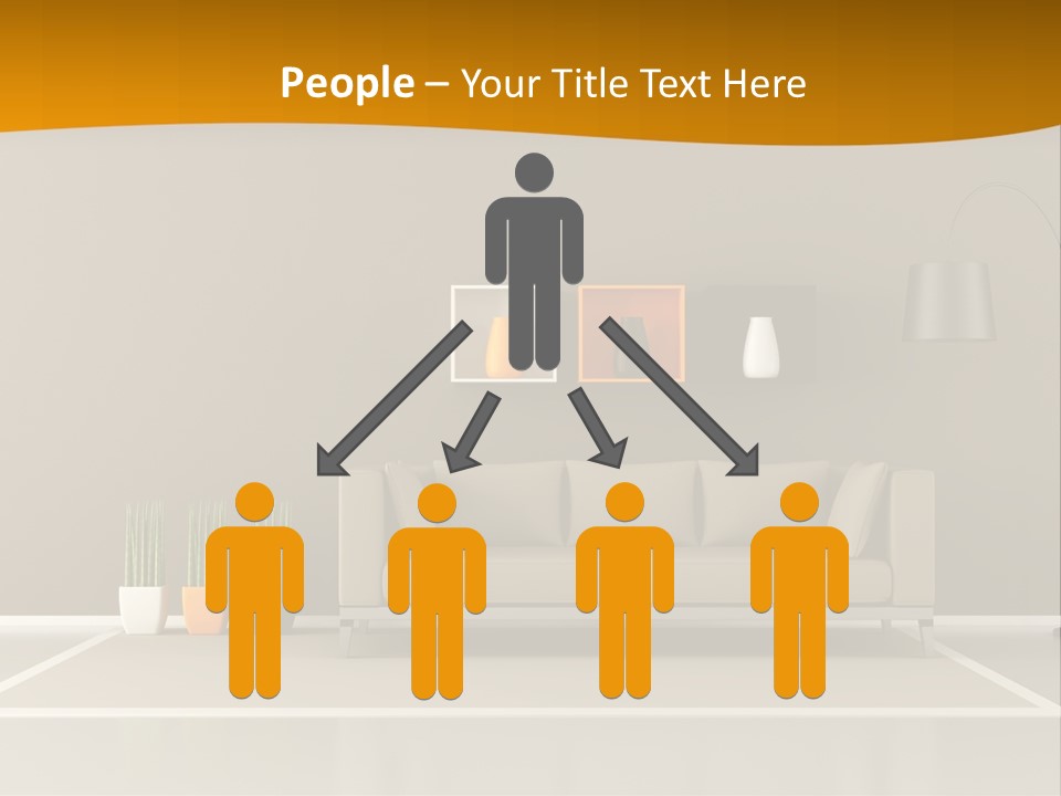 Living Room White PowerPoint Template