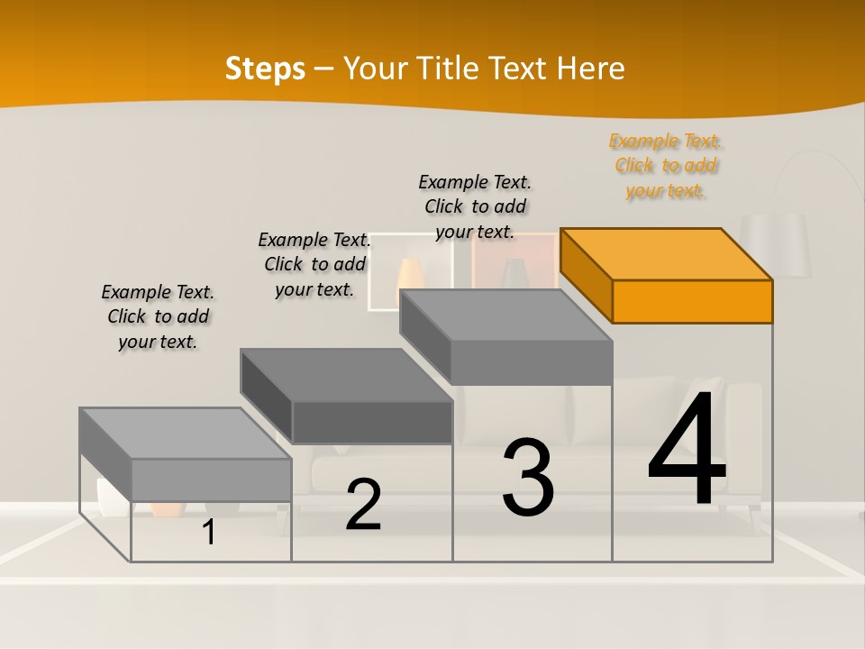Living Room White PowerPoint Template