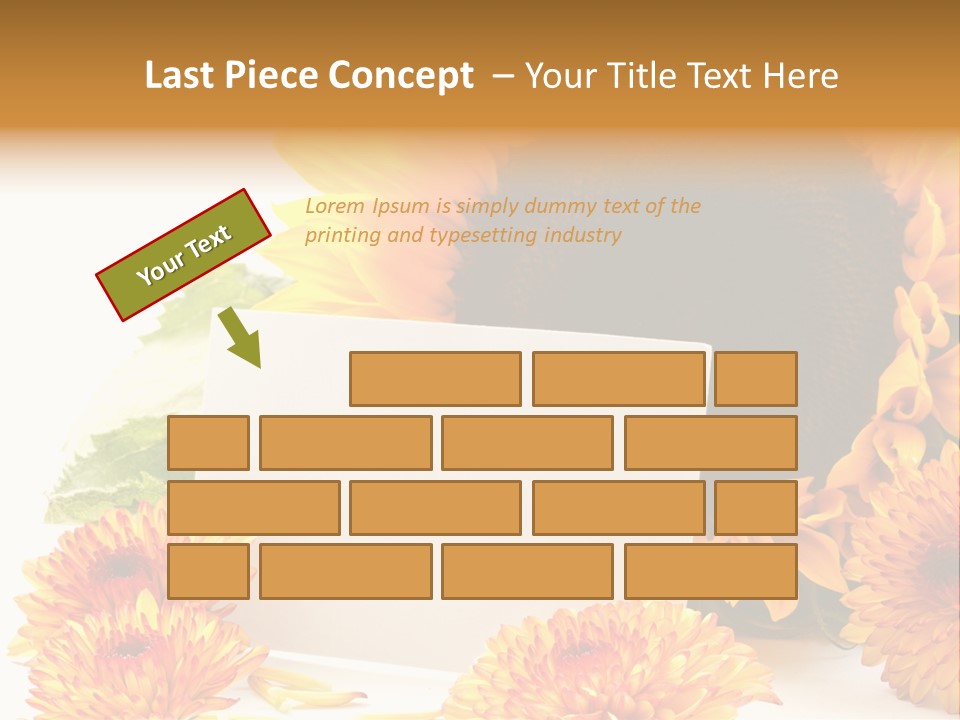 Flower Valentine Bud PowerPoint Template