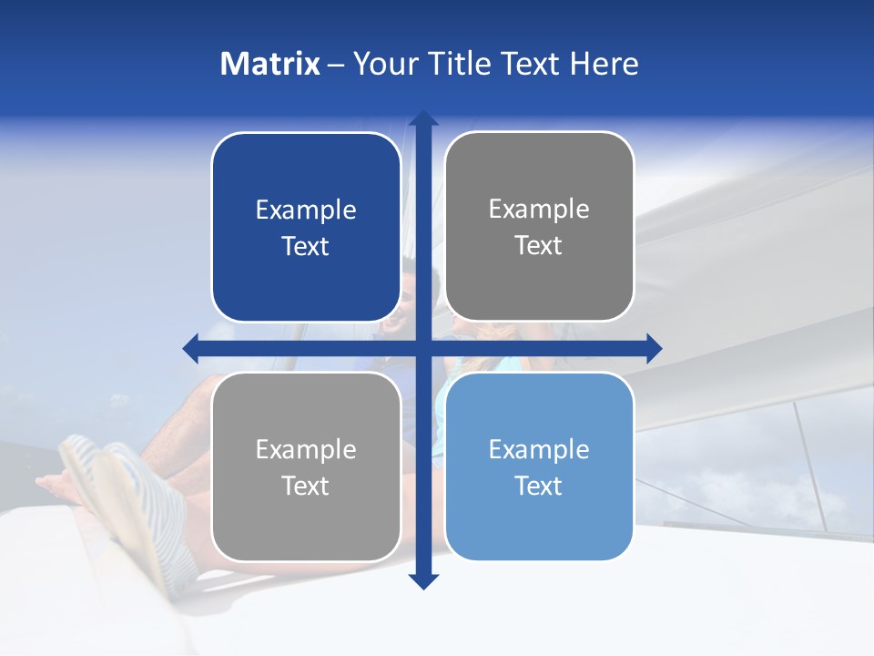 Vessel Sailing Boat Sitting PowerPoint Template