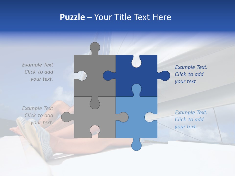 Vessel Sailing Boat Sitting PowerPoint Template