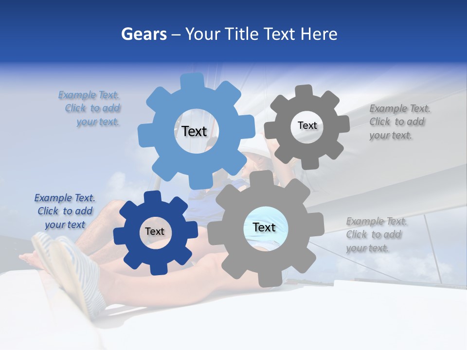 Vessel Sailing Boat Sitting PowerPoint Template