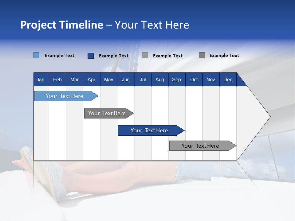Vessel Sailing Boat Sitting PowerPoint Template