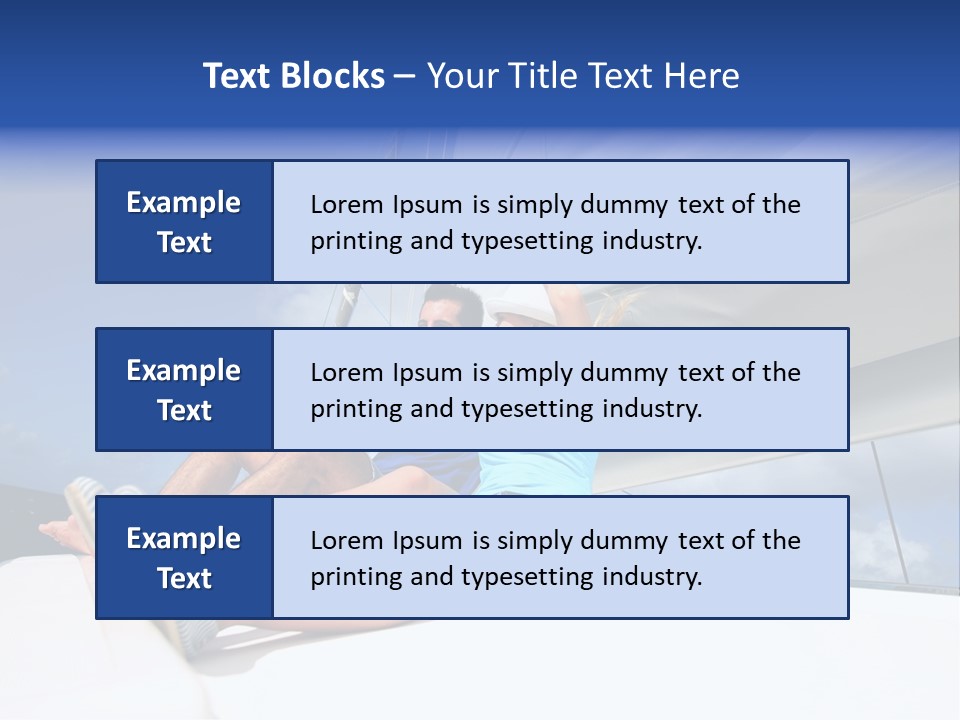 Vessel Sailing Boat Sitting PowerPoint Template