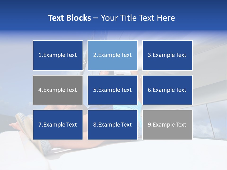 Vessel Sailing Boat Sitting PowerPoint Template