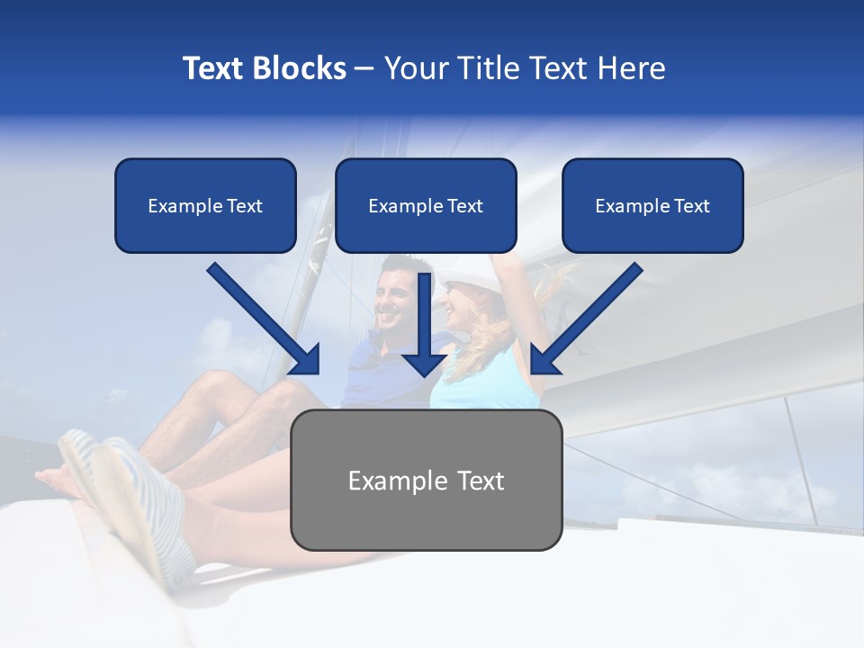 Vessel Sailing Boat Sitting PowerPoint Template