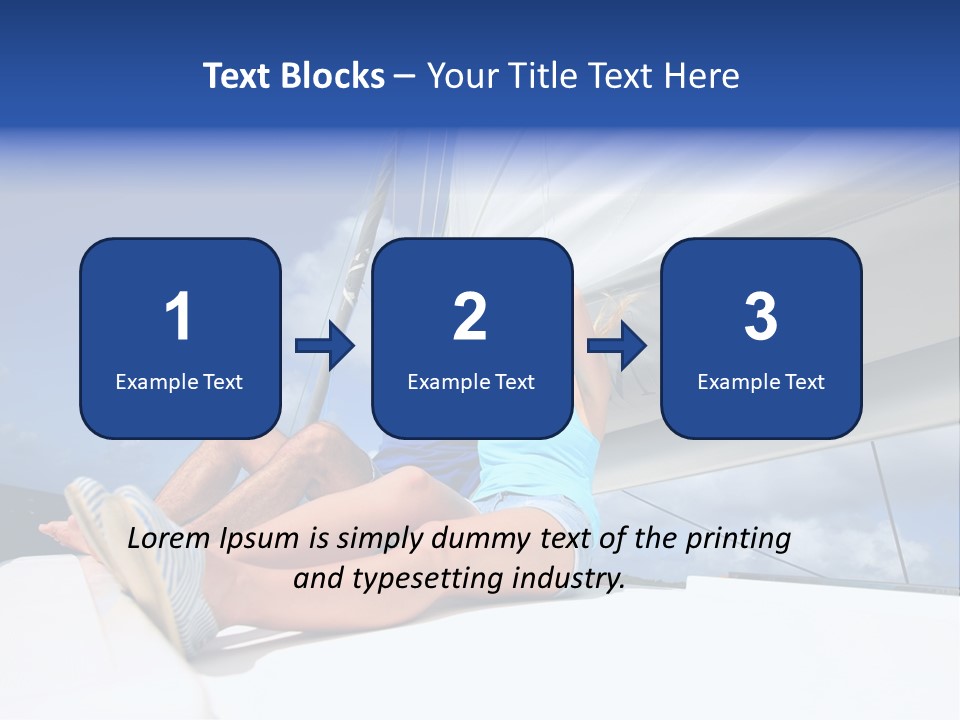 Vessel Sailing Boat Sitting PowerPoint Template