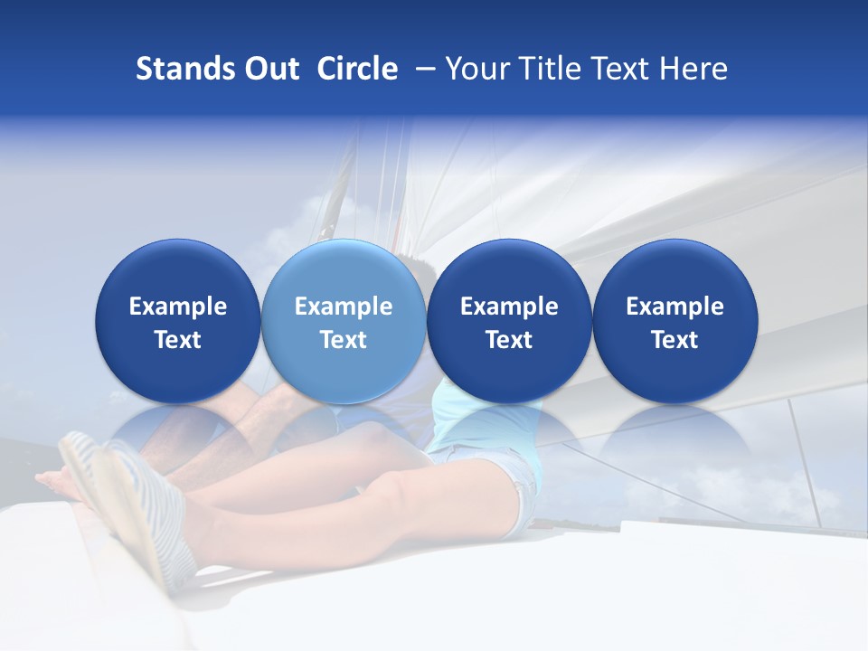 Vessel Sailing Boat Sitting PowerPoint Template