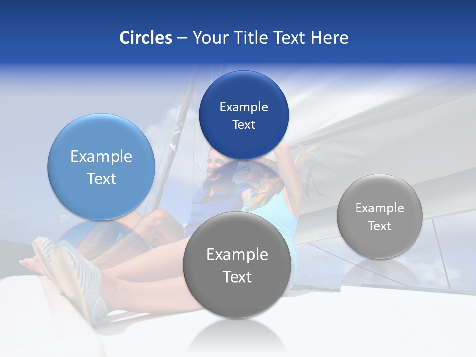 Vessel Sailing Boat Sitting PowerPoint Template