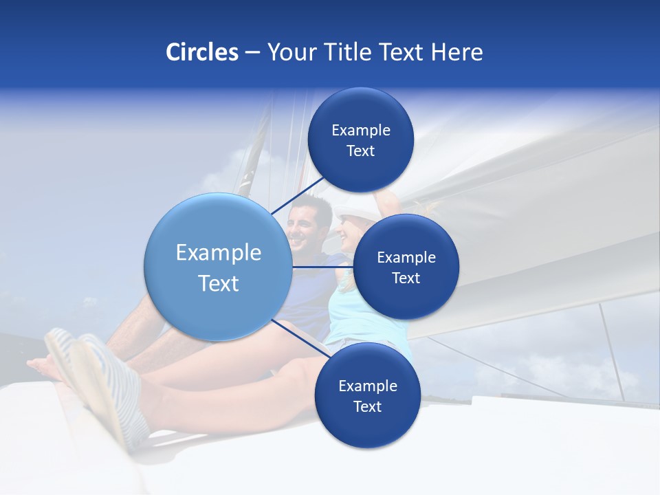 Vessel Sailing Boat Sitting PowerPoint Template