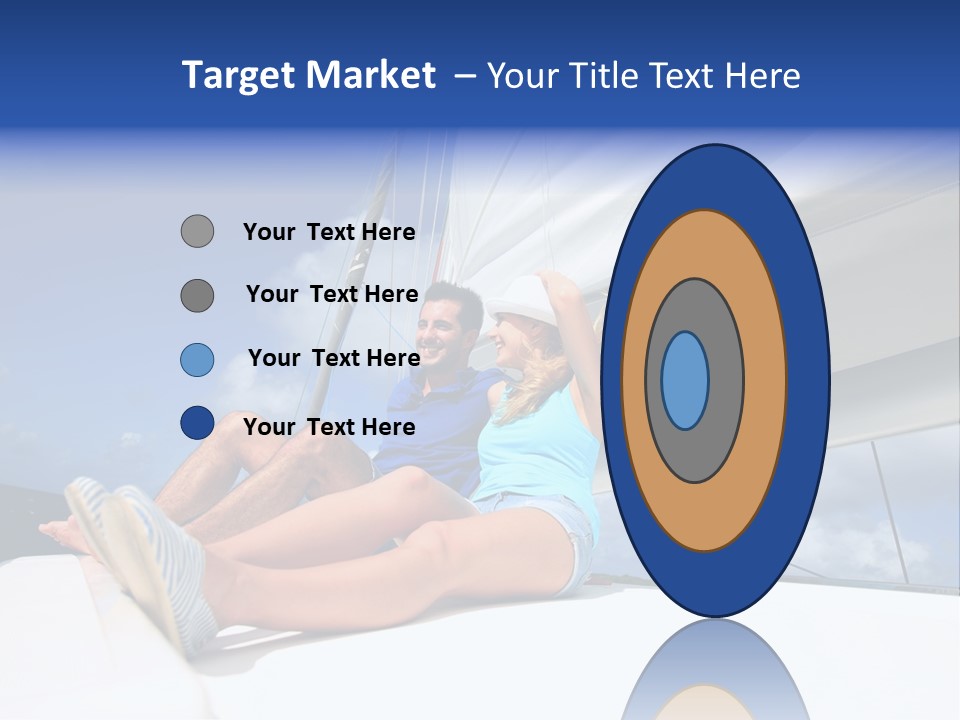 Vessel Sailing Boat Sitting PowerPoint Template