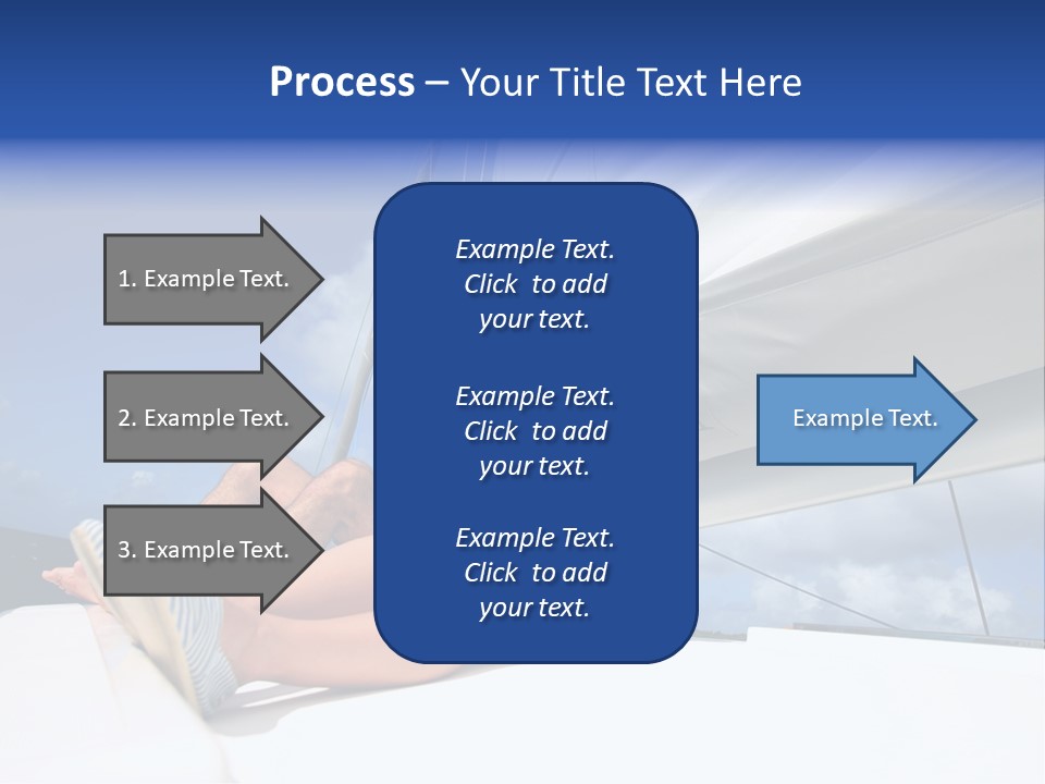 Vessel Sailing Boat Sitting PowerPoint Template