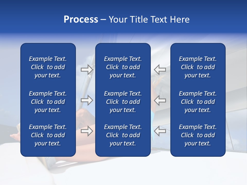 Vessel Sailing Boat Sitting PowerPoint Template