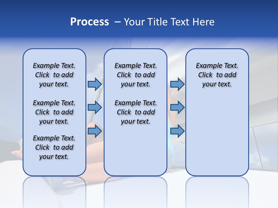 Vessel Sailing Boat Sitting PowerPoint Template