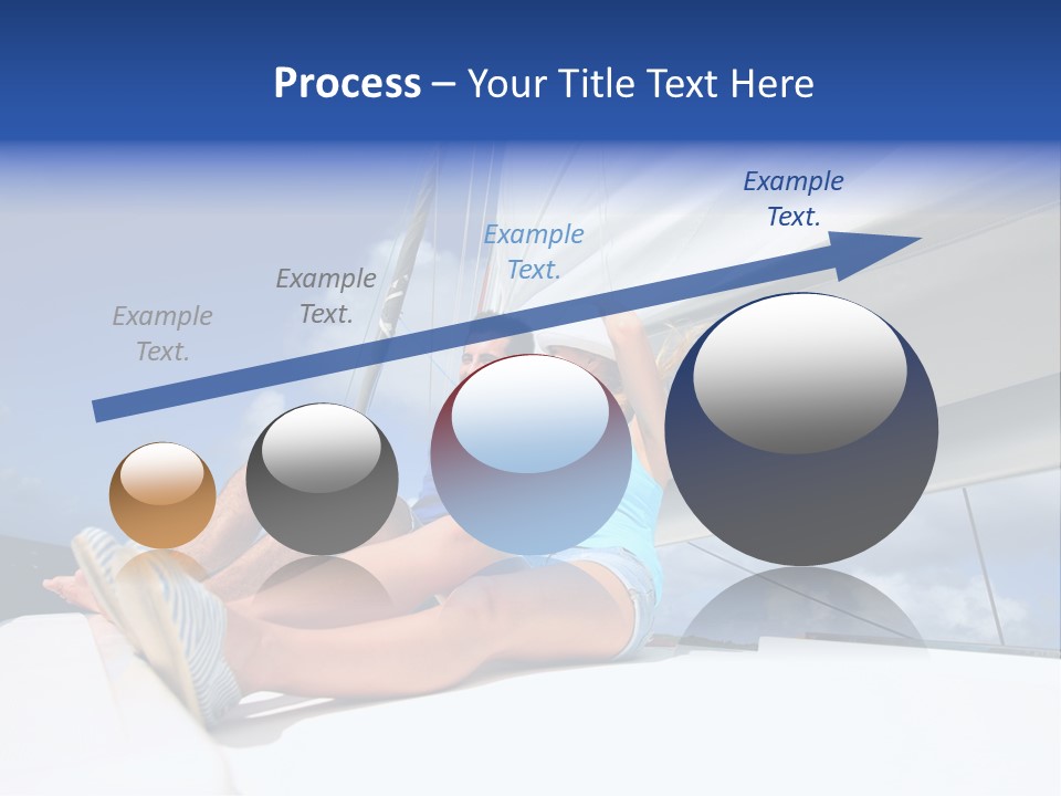 Vessel Sailing Boat Sitting PowerPoint Template