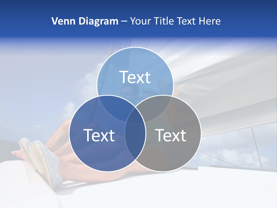 Vessel Sailing Boat Sitting PowerPoint Template
