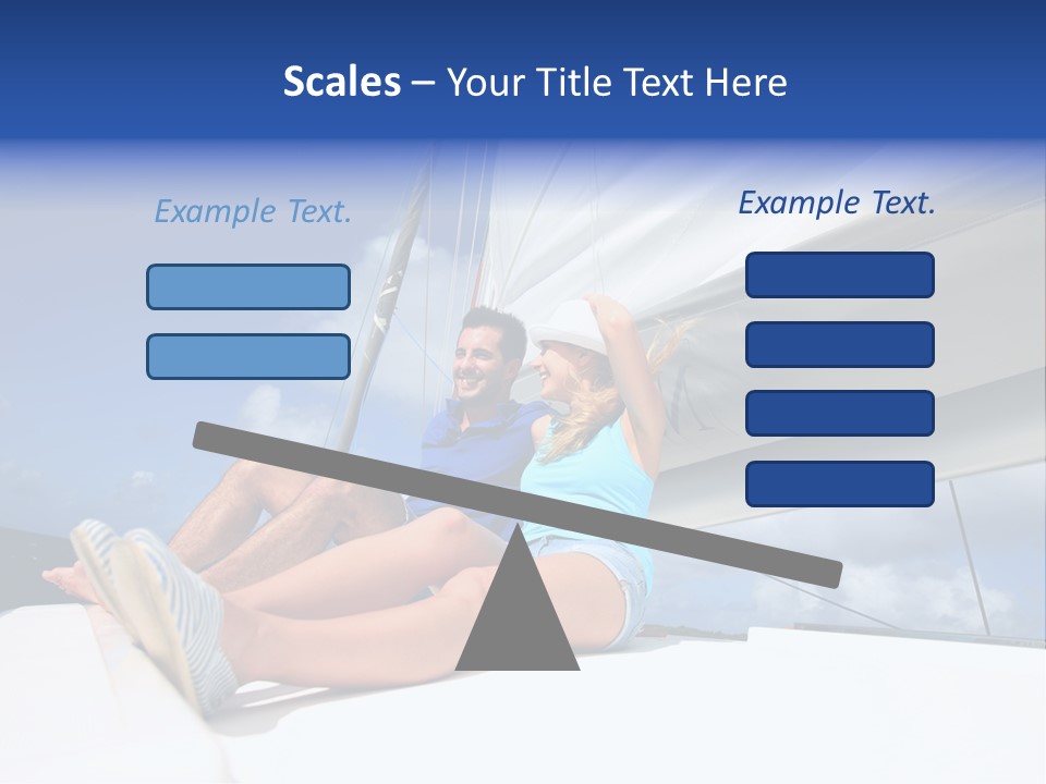 Vessel Sailing Boat Sitting PowerPoint Template