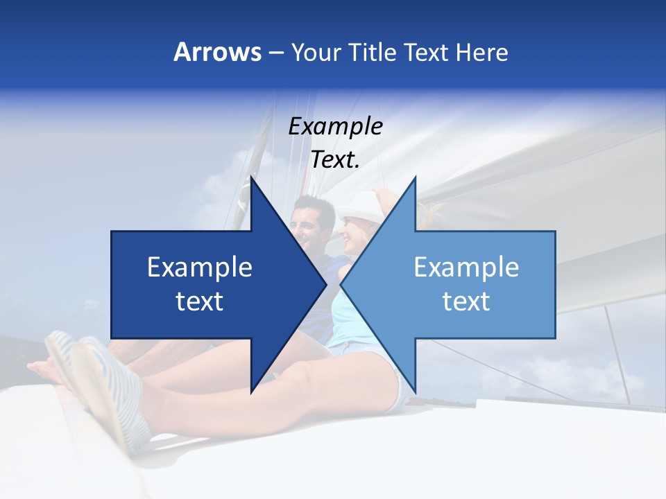 Vessel Sailing Boat Sitting PowerPoint Template