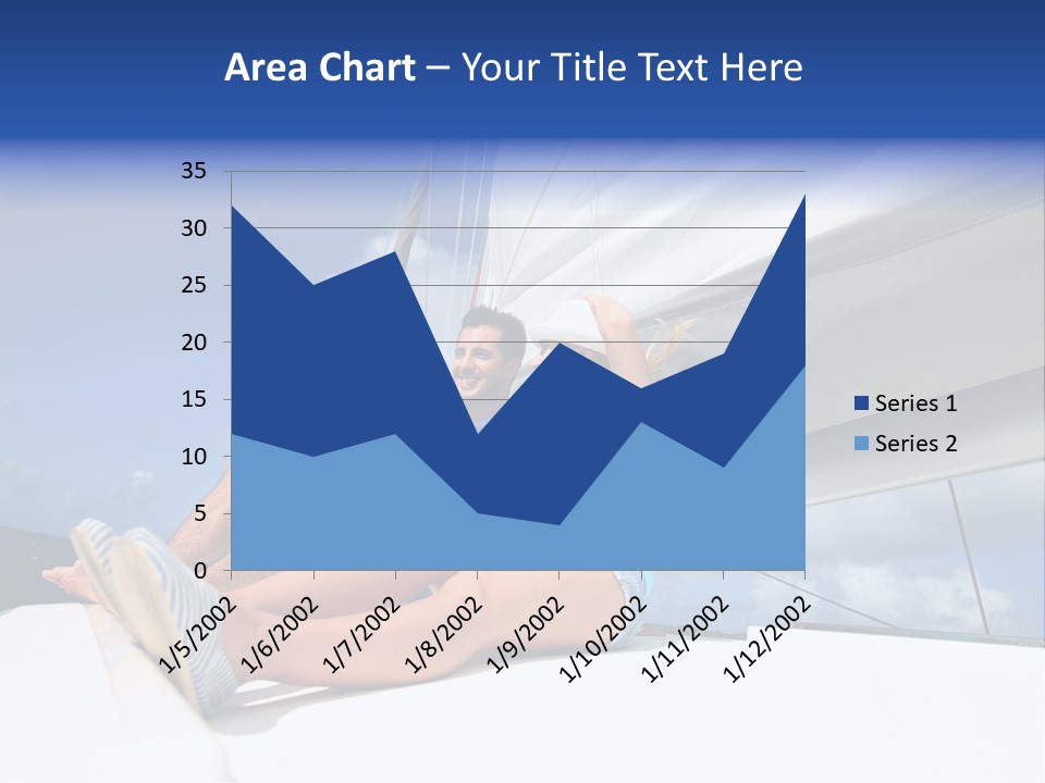 Vessel Sailing Boat Sitting PowerPoint Template