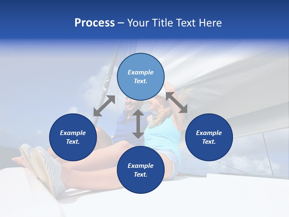 Vessel Sailing Boat Sitting PowerPoint Template