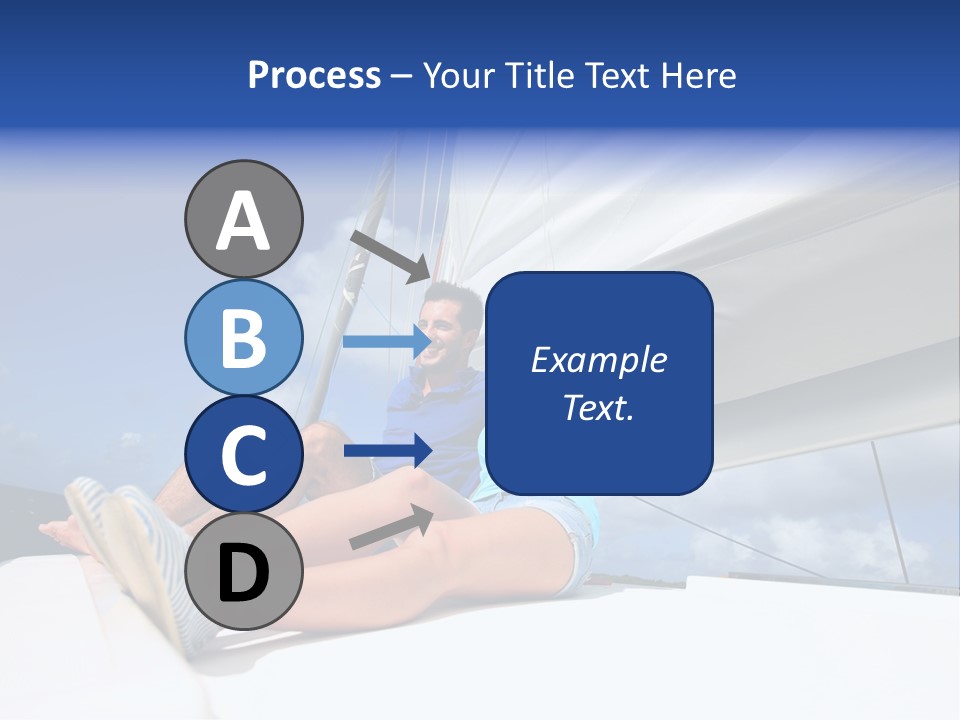 Vessel Sailing Boat Sitting PowerPoint Template
