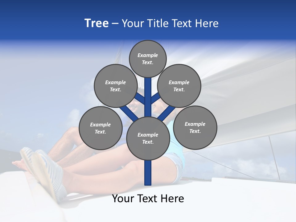 Vessel Sailing Boat Sitting PowerPoint Template
