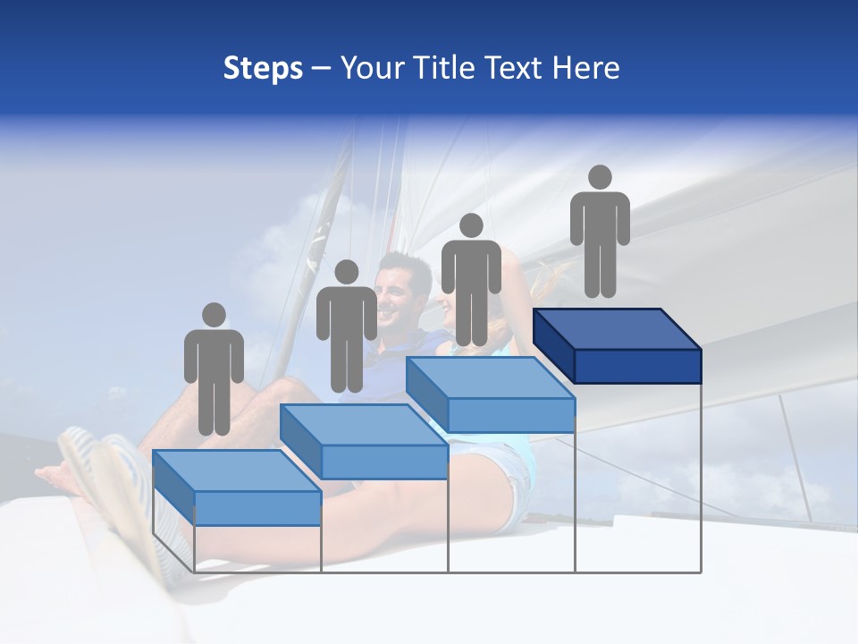 Vessel Sailing Boat Sitting PowerPoint Template