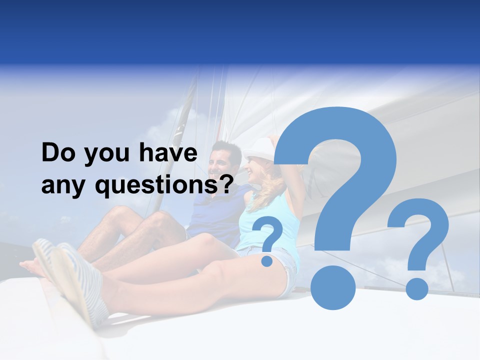 Vessel Sailing Boat Sitting PowerPoint Template