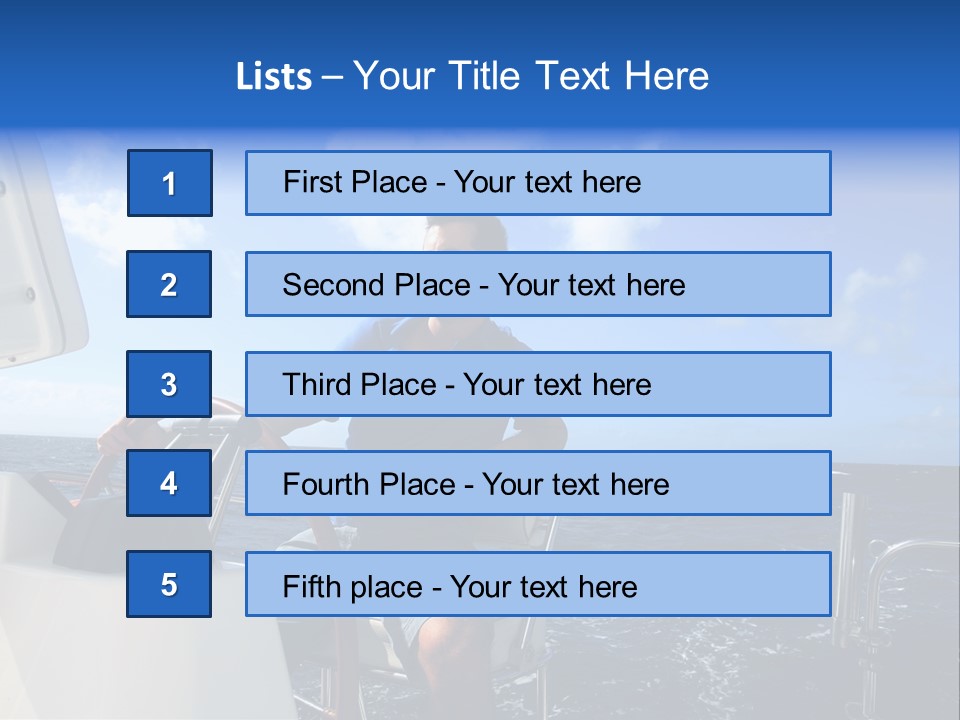 Ship Boat Young PowerPoint Template