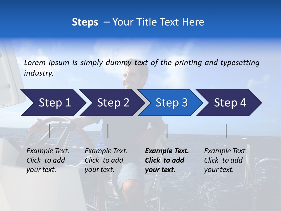 Ship Boat Young PowerPoint Template