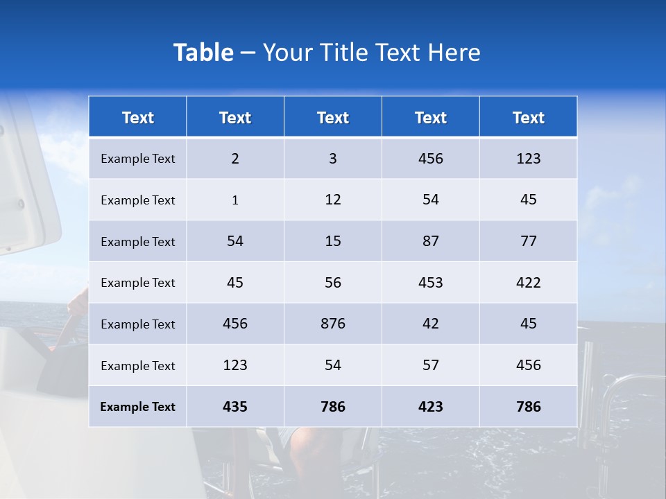 Ship Boat Young PowerPoint Template