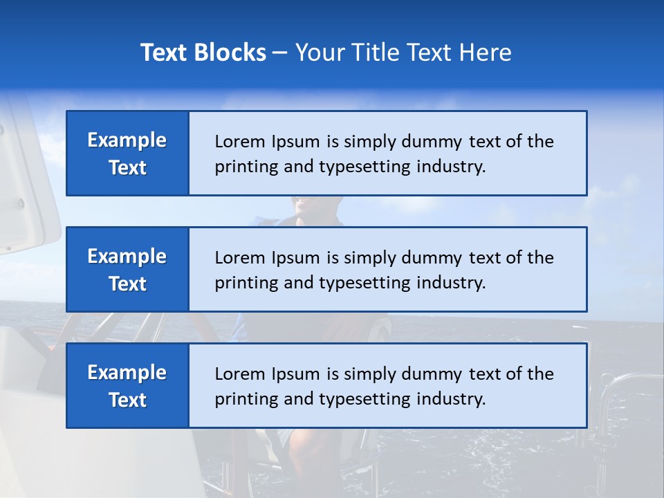 Ship Boat Young PowerPoint Template
