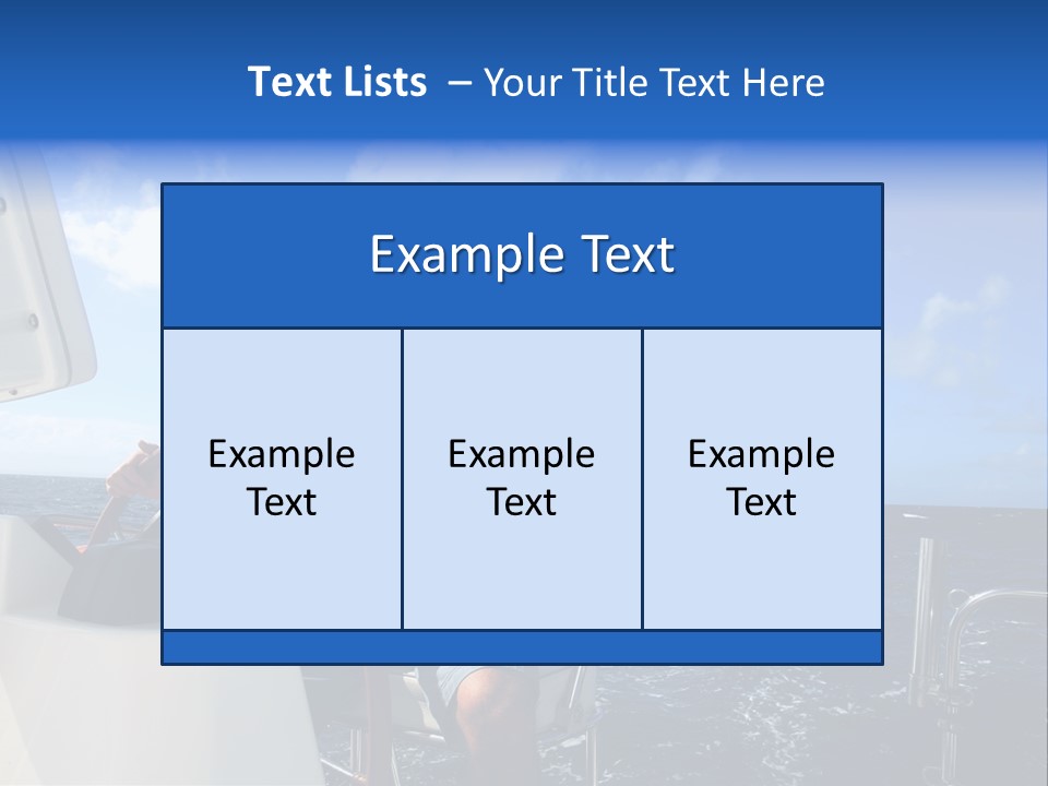 Ship Boat Young PowerPoint Template