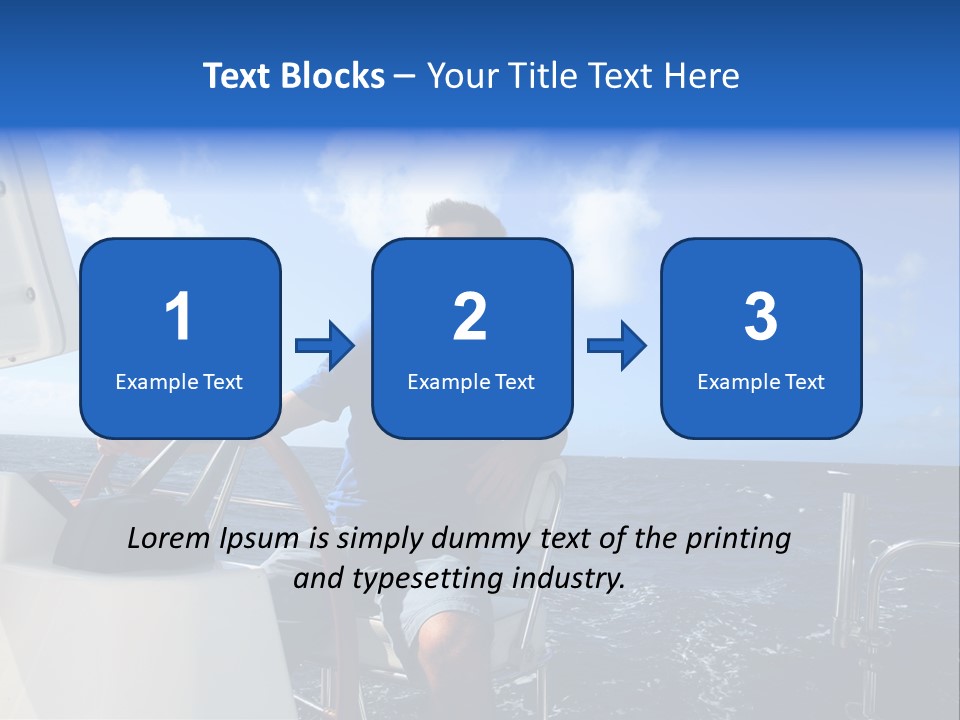 Ship Boat Young PowerPoint Template