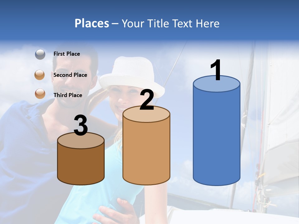 Catamaran Vessel Young PowerPoint Template