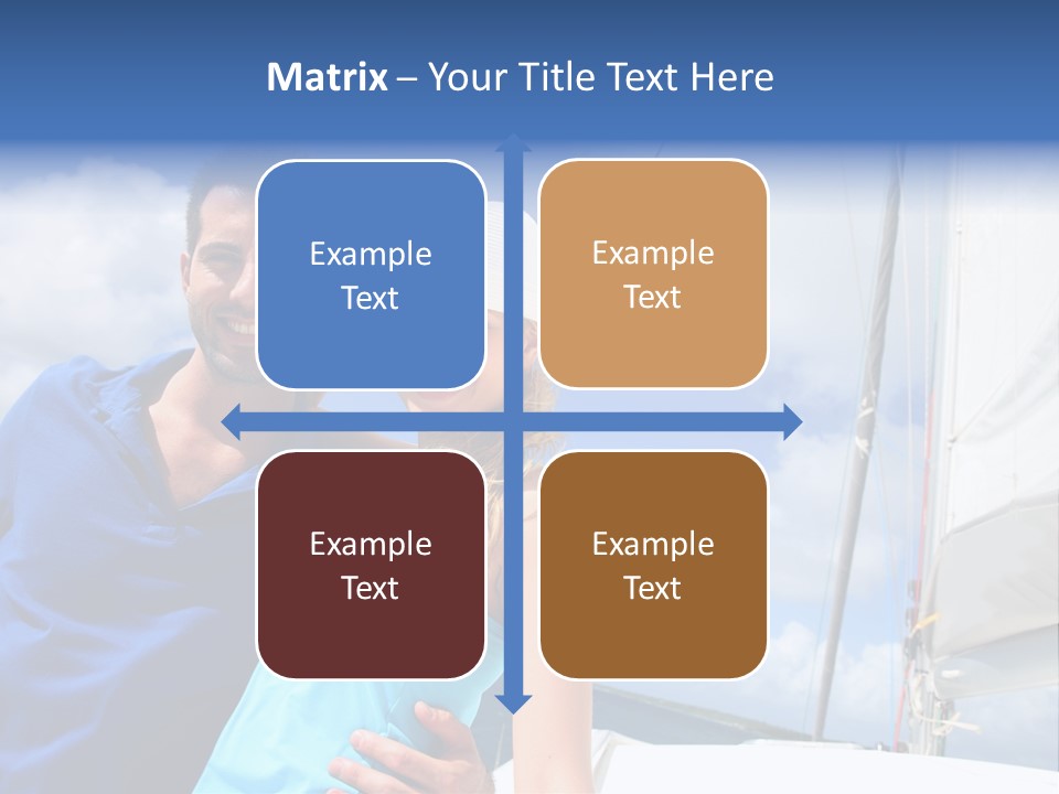 Catamaran Vessel Young PowerPoint Template