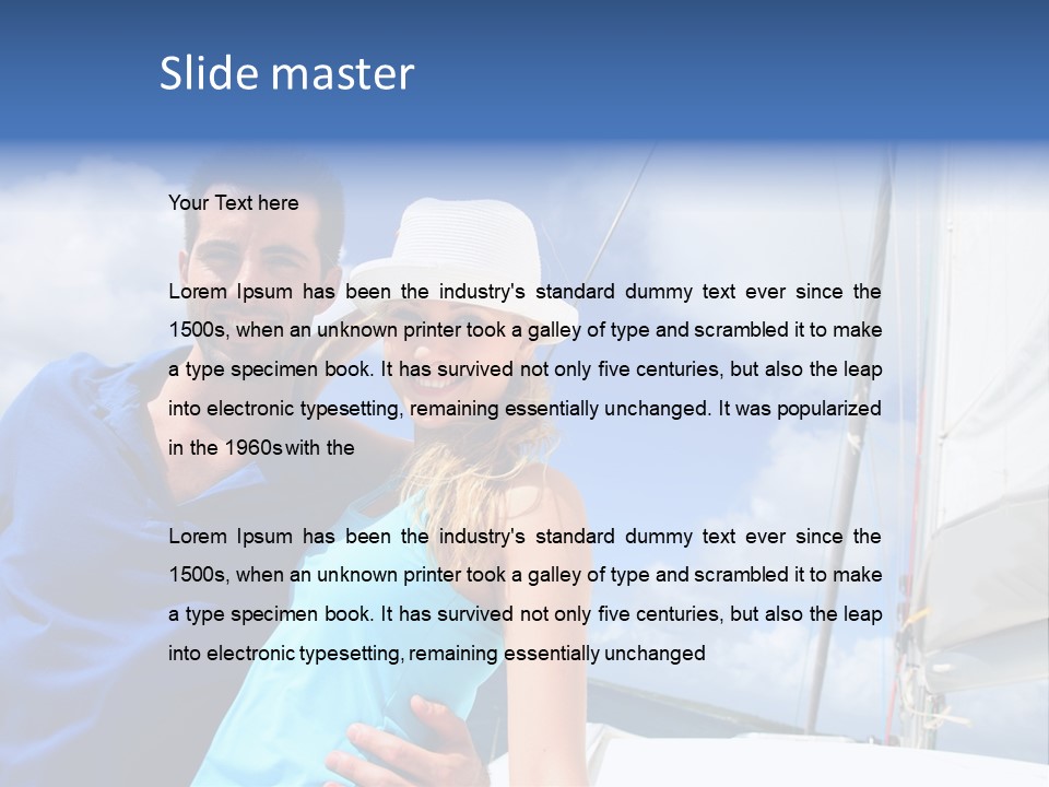 Catamaran Vessel Young PowerPoint Template