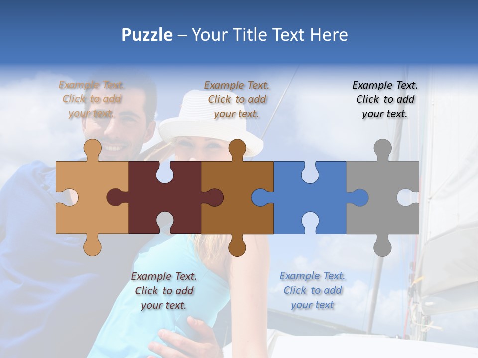 Catamaran Vessel Young PowerPoint Template