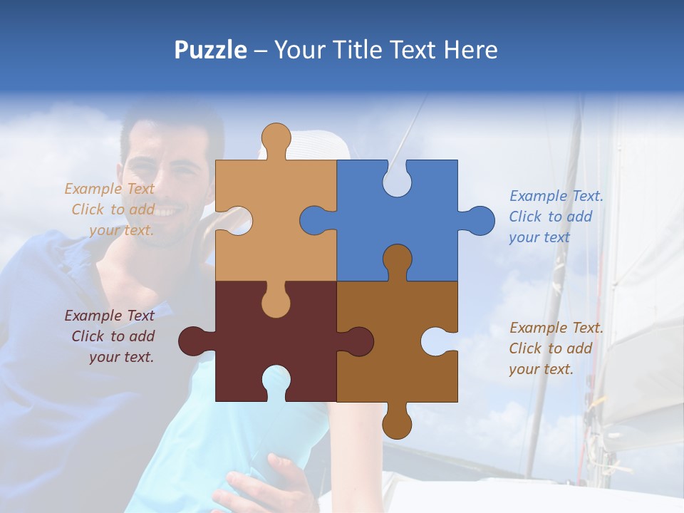 Catamaran Vessel Young PowerPoint Template