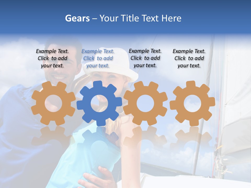 Catamaran Vessel Young PowerPoint Template