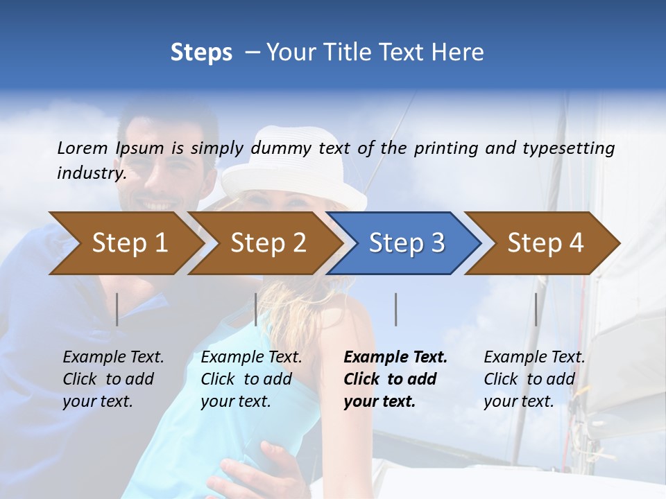 Catamaran Vessel Young PowerPoint Template