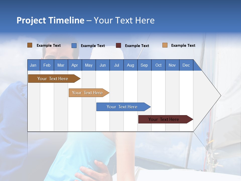 Catamaran Vessel Young PowerPoint Template