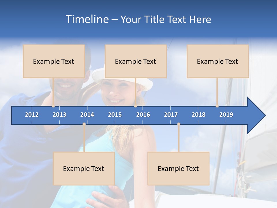 Catamaran Vessel Young PowerPoint Template